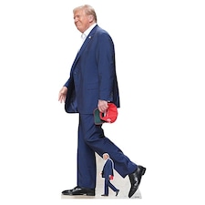 Donald Trump Walks Lifesize Cardboard Cutout 197cm