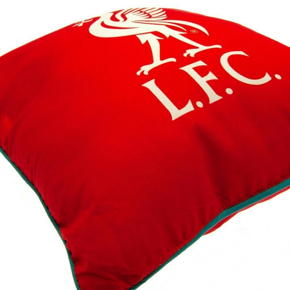 image 1 of Liverpool FC YNWA Crest Square Cushion - Red - One Size