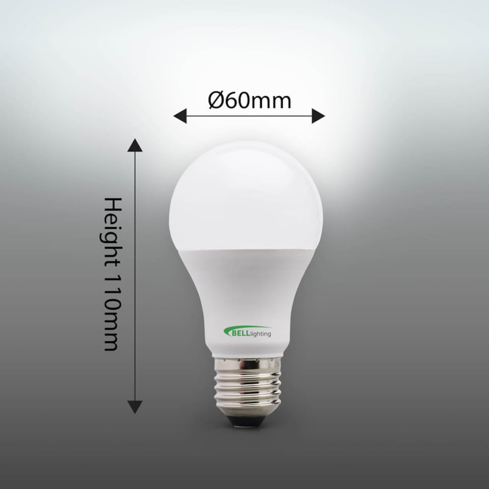 image 1 of BELL Lighting E27 LED GLS 8.1W Energy Saving Bulbs Natural White 4000K