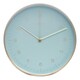 image 1 of Interiors by Premier Versatile Gold And Mint Green Finish Wall Clock, Functional And Stylish Indoor Clock, Wall Clock For Outdoor