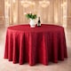 image 1 of Round Damask Table Cloth, Circular Linen Table Cover - 120 Inch