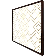 Golden geo pattern (Picture Frame) Brown | XL
