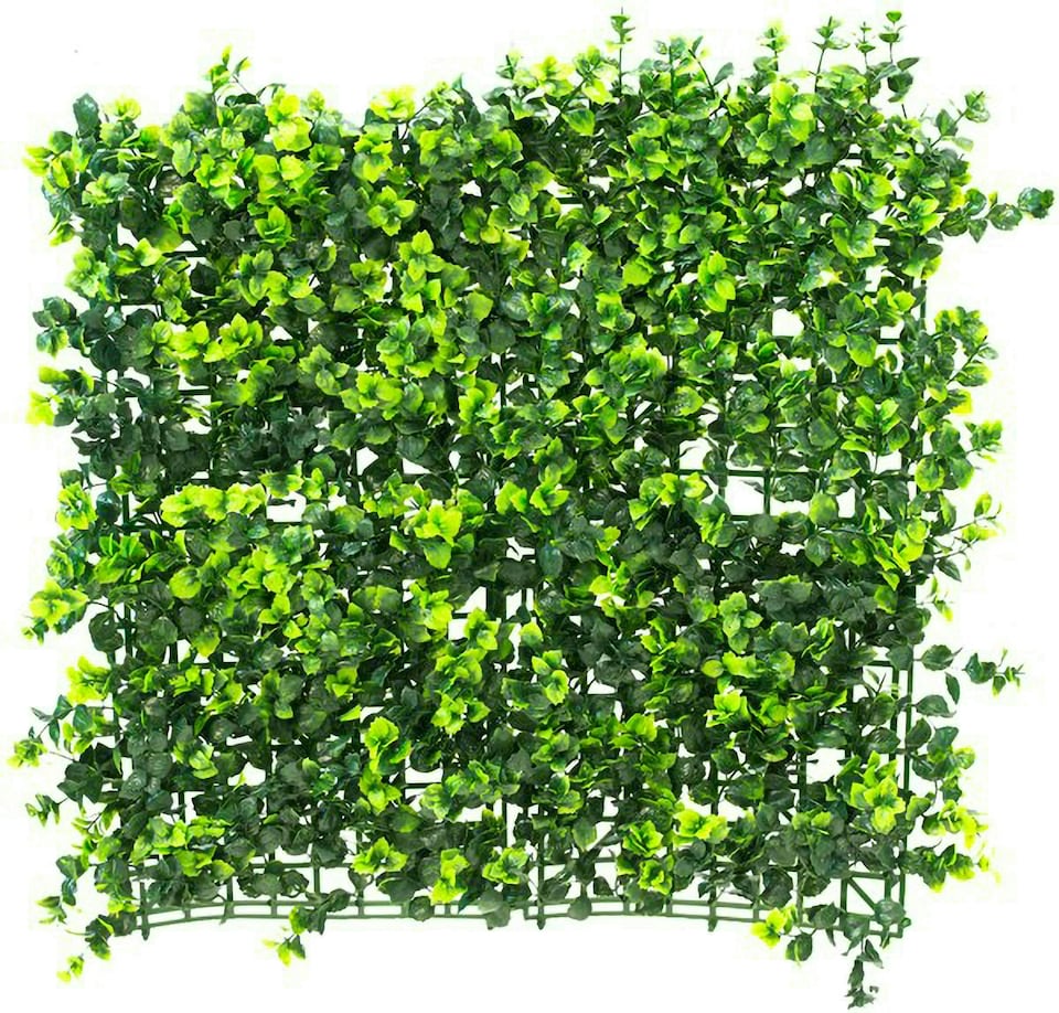 image 1 of Primrose Dark Buxus Artificial Hedge Garden Patio Panels 50cm x 50cm Set of 2