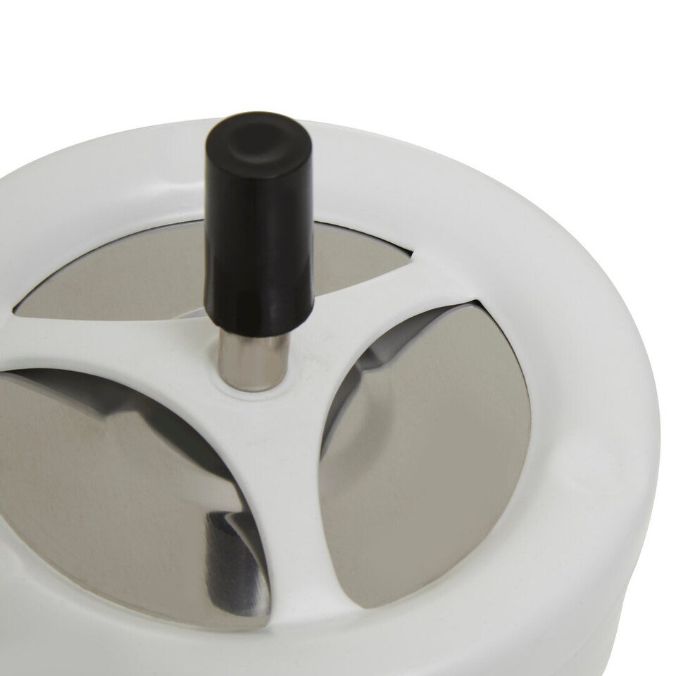 image 1 of Matte White Large Spinning Ashtray
