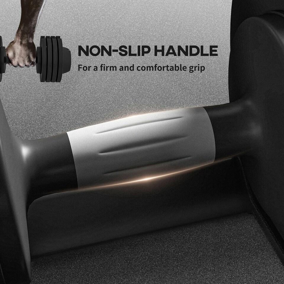 image 1 of SPORTNOW 4-in-1 Adjustable Dumbbells, Weights Set, 7kg, 13kg, 18kg, 24kg