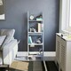 image 4 of Vida Designs Bristol 4 Tier Step Ladder Bookcase Display Storage, Grey