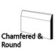 image 2 of PACK OF 5 (Total 5 Units) - 18mm x 68mm White Primed MDF Chamfered & Rounded Architrave - 2700mm Length