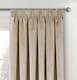 image 2 of Luxury Enhanced Living Cream Velvet, Supersoft, Blackout, Thermal Curtains with Tape Top (PAIR) - 90 x 72 inch (229x183cm) | Cream | Cream | 2