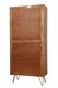 image 5 of Nyack Almiraha Cabinet - Mango Wood/Iron - L45 x W86 x H185 cm - Light Brown with Natural Rattan - Assembly Required