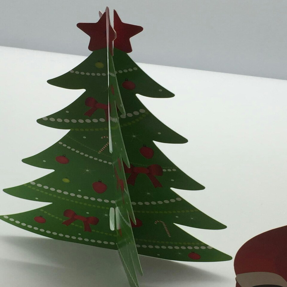 image 1 of 25cm Christmas Table Decoration Festive Centre Piece Santa Snowman Tree xmas