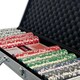 image 6 of Oypla Poker Set - 500 Piece Texas Hold Em Complete With Chips, Cards, Dice, And Casino Style Case
