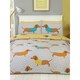image 2 of Rapport Dolly Dachshund Duvet Cover Set - Yellow/Grey - Single Yellow | Single