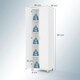 image 3 of COSTWAY Double Door Tall Storage Cabinet Freestanding White White