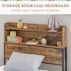 image 3 of HOMCOM 3.1FT Single Bed Frame with Storage Headboard and Under Bed Storage
