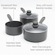 image 3 of Durastone 5 Piece Grey Non-Stick Cookware Set - Aluminium Pots & Frying Pans
