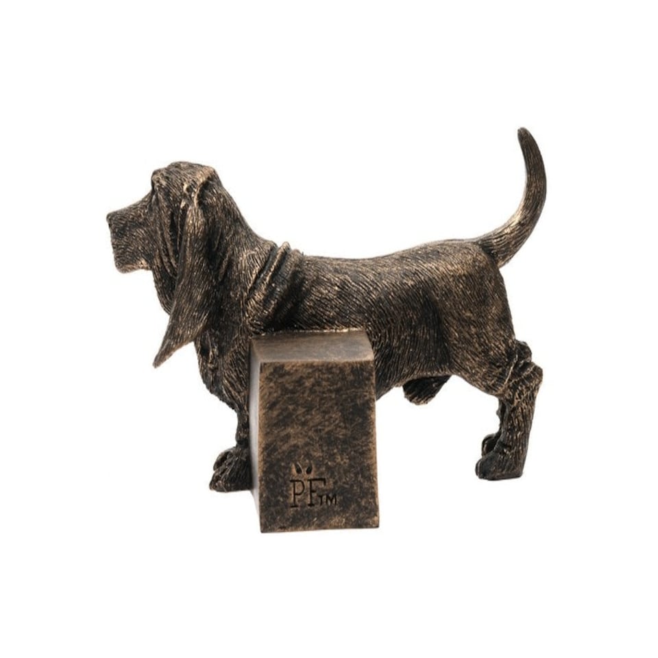image 1 of Basset Hound Plant Pot Feet - Set of 3 - L6.5 x W11 x H7 cm Grey