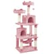 image 1 of Yaheetech 158 cm Multi Level Cat Tree with Condos Pink
