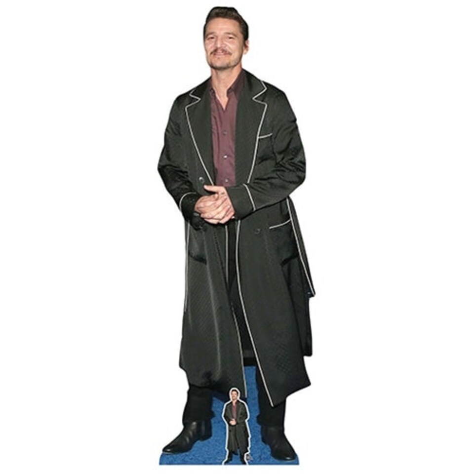 Pedro Pascal Black Coat Lifesize Cardboard Cutout 181cm