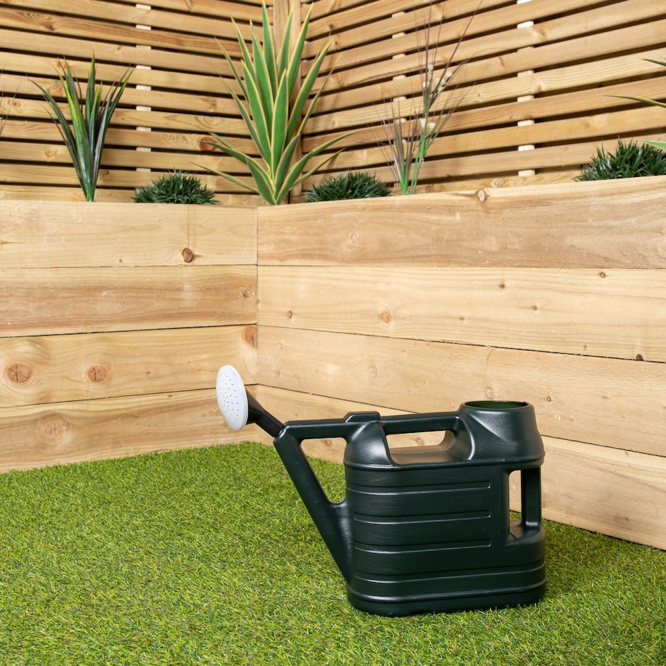 image 1 of 6.5L Garden Patio Ward Watering Can with Rose in Green