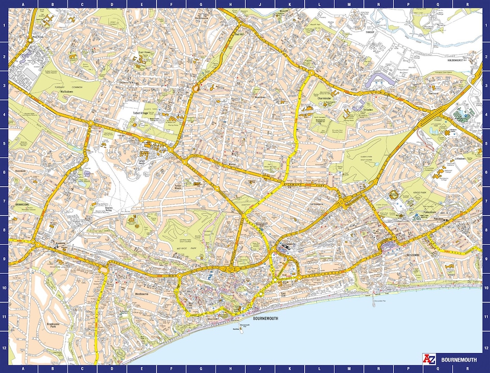 image 1 of A-Z Map of  Bournemouth 1000 Piece Jigsaw