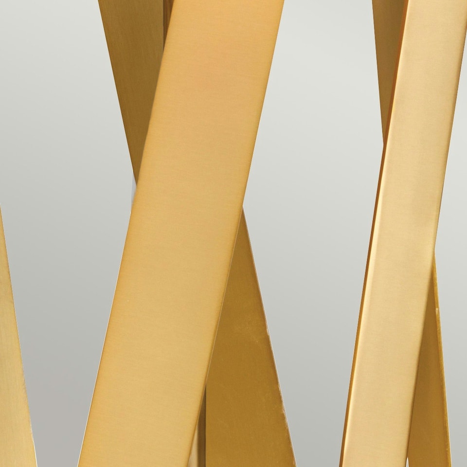 image 1 of Apollo Table Lamp with Round Shade, Brushed Brass