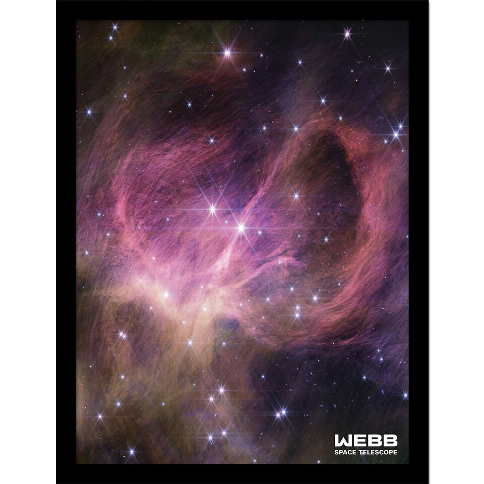 image 1 of Webb Space Telescope (Free Floating Brown Dwarf Nircam) Framed 30x40cm Print