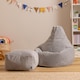 image 1 of Icon Kids High Back and Footstool, Jumbo Cord, Grey