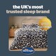 image 8 of Silentnight Coverless 10.5 Tog Duvet and Pillowcase Set, Leaf Print Blue | Double