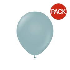 Kalisan Latex Retro Balloons (Pack of 100) - Storm - One Size