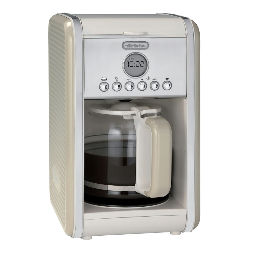 image 1 of Ariete 1342/03 Vintage Retro Filter Coffee Machine, 24 Hour Timer, Cream