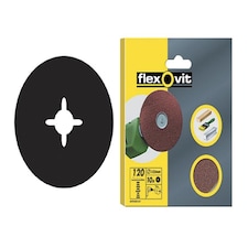 Flexovit Drill Mountable Discs 125Mm Assorted (Pack Of 10)