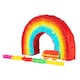 image 1 of Pinatas Rainbow Cardboard Pinata, Stick & Blindfold Set - W53cm x D9cm x H36cm - Multi