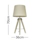 image 3 of ValueLights Clipper Brown Floor Lamp With Beige Shade L