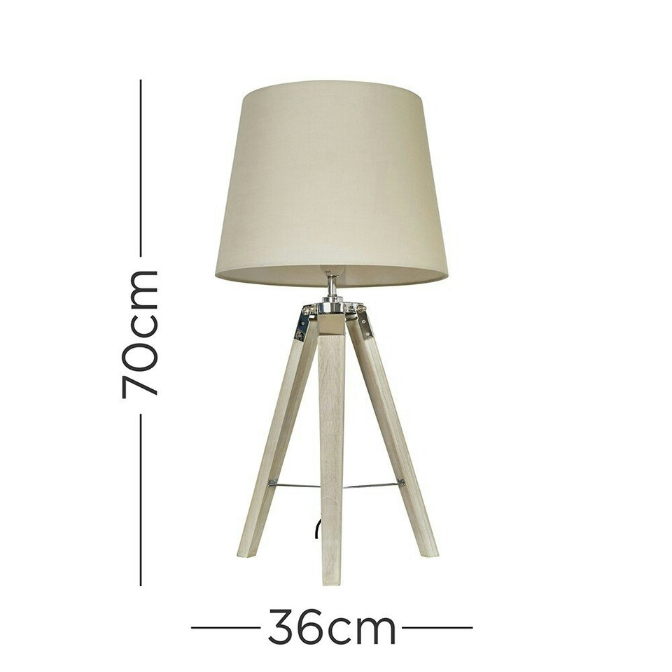 image 1 of ValueLights Clipper Brown Floor Lamp With Beige Shade L