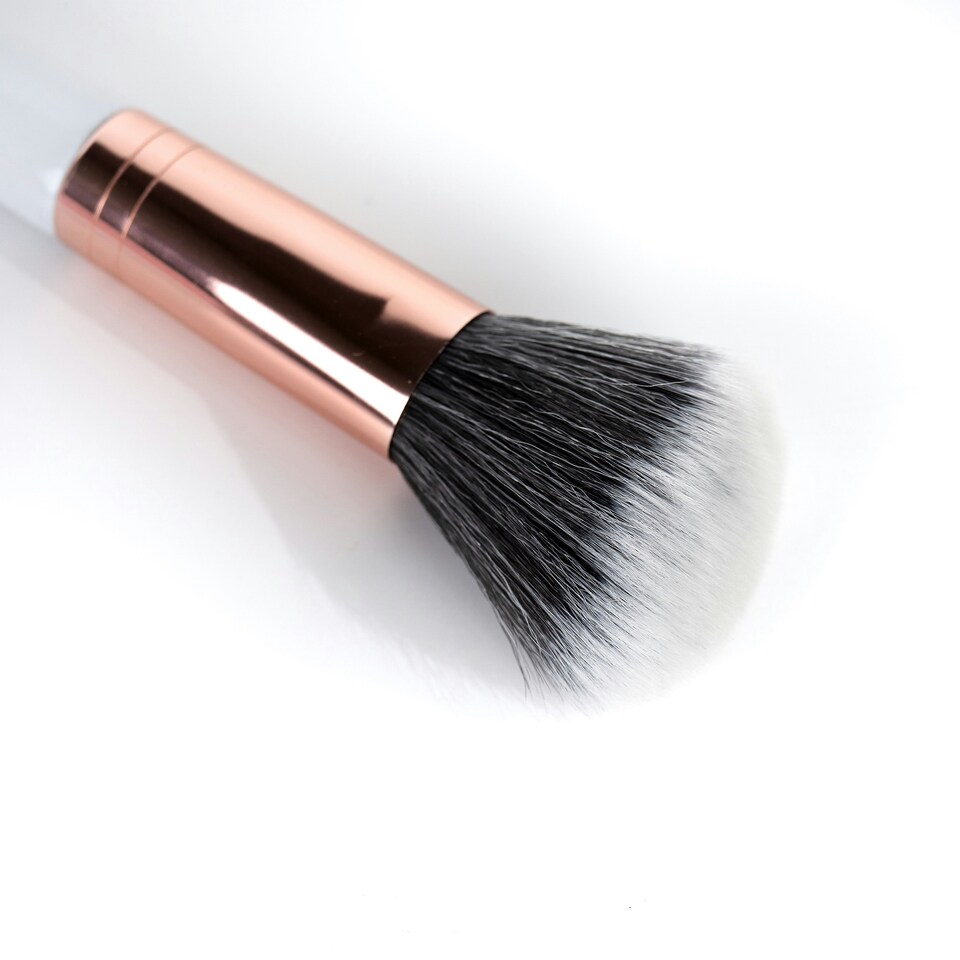 image 1 of Brushworks White & Gold Blush Brush
