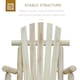 image 4 of Outsunny Wooden Rocking Chair Lounger Relaxing Balcony Garden Seat