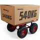 image 1 of MoverX Heavy Duty Furniture Dolly 540kg — 4 Rubber Wheels, Moving Trolley for Appliances, Furniture & Equipment, Red