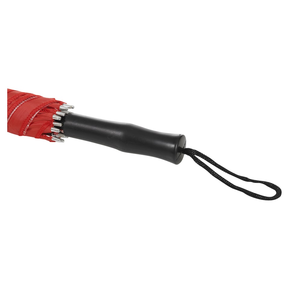 image 1 of 80cm Bridal Umbrella with Black Grip Handle | Red | 1