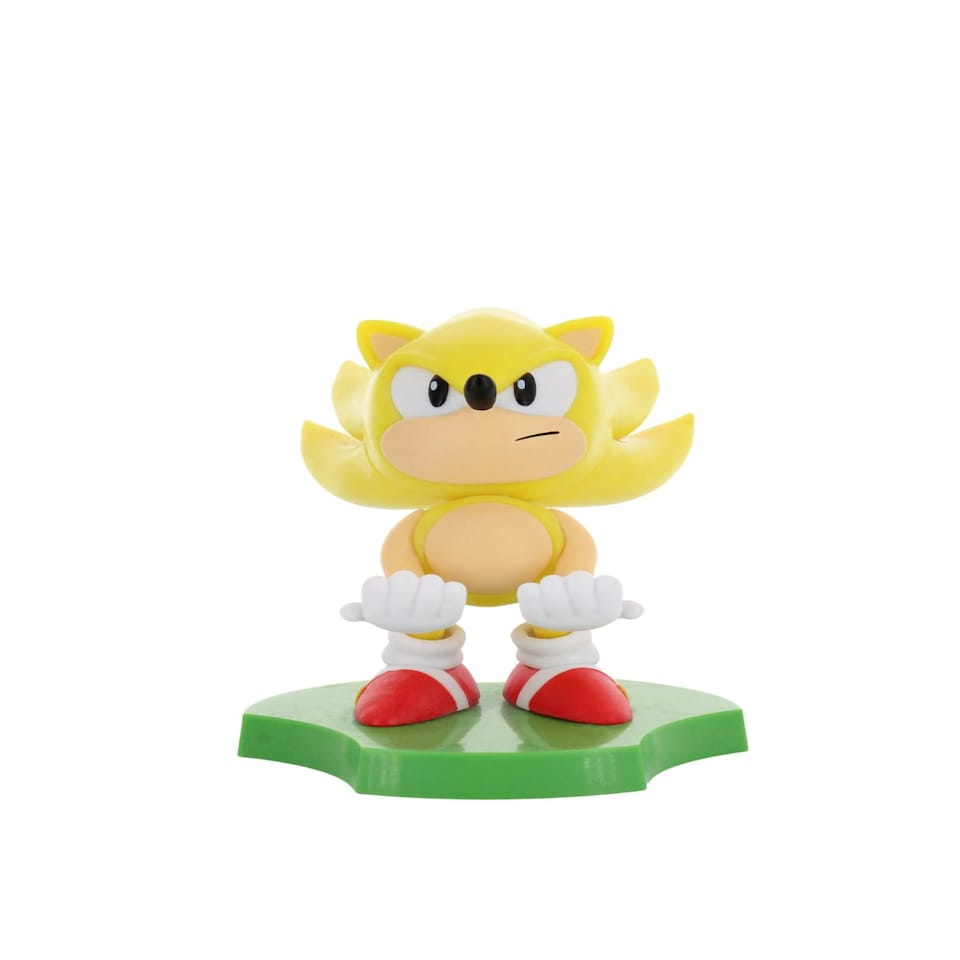 image 1 of Cable Guys Holdems Sonic The Hedgehog Super Mini Phone Stand and Device Holder Yellow
