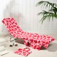 image 1 of OHS Heart Print Microfibre Quick Dry Spa Bath Beach Chair Cover Towel Bag Pink