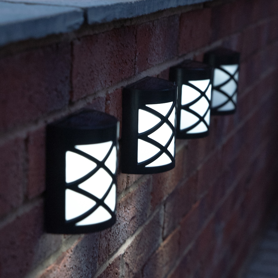 image 1 of Gardenwize Solar Powered Deck Fence Wall Lights