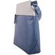 image 2 of Genuine Soft Leather Crossbody Shoulder Two Toned Handbag Blue | Ink Blue