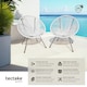 image 2 of Garden chairs in retro design set of 2 | White | white | 1