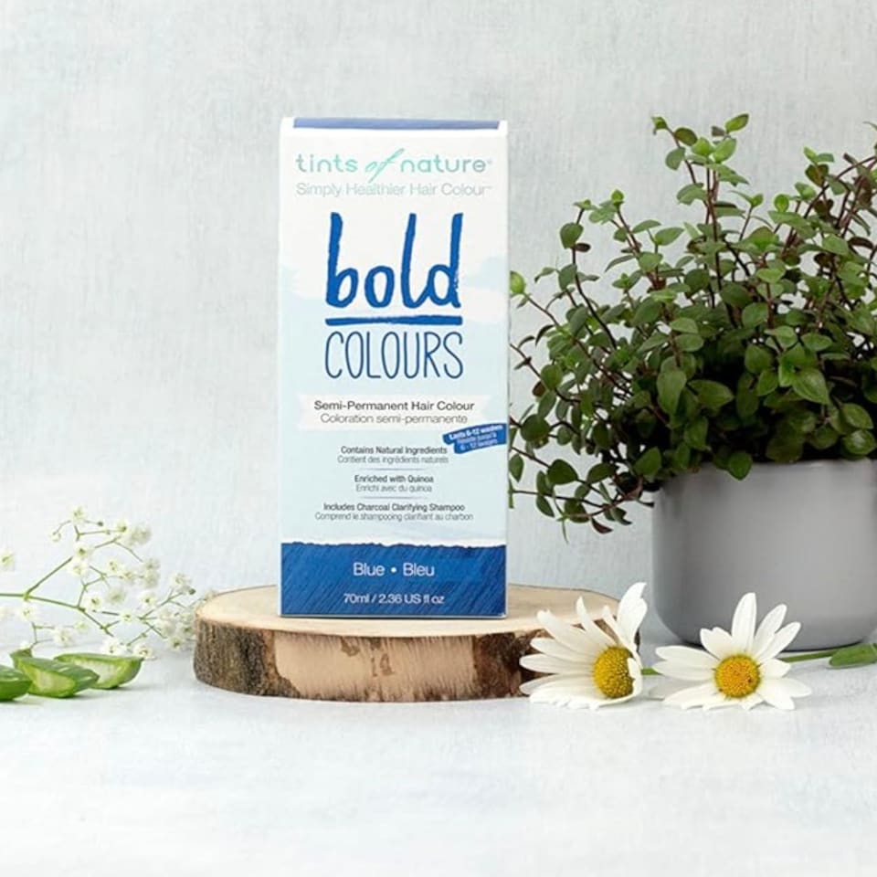image 1 of Tints of Nature Bold Colour Blue Semi-Permanent Hair Dye, Single