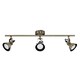 image 1 of ValueLights Brunel 3 Way Gold Ceiling Bar Spotlight | Gold