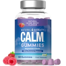 Natural Vitality CALM Magnesium Citrate Gummies 1600mg | 60 Count