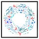 image 2 of Blue decorative reath (Picture Frame) White | XL