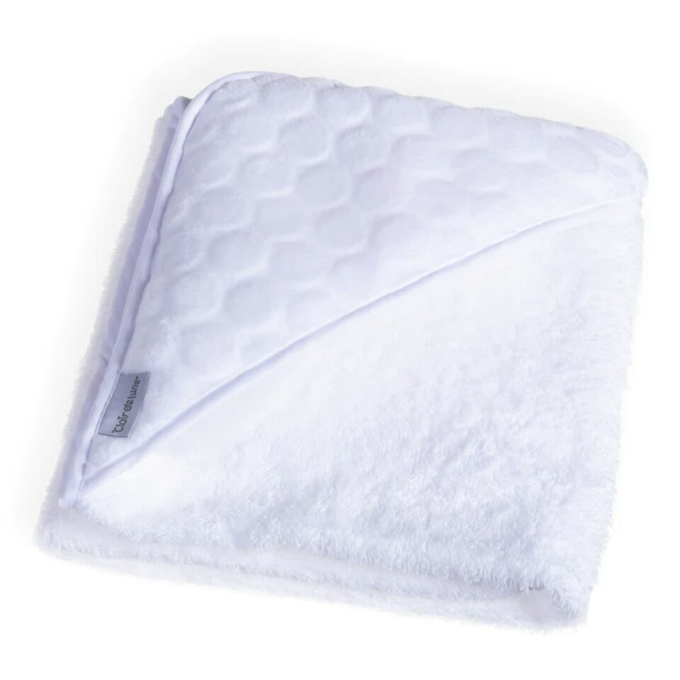 image 1 of Clair de Lune Marshmallow Hooded Towel - White