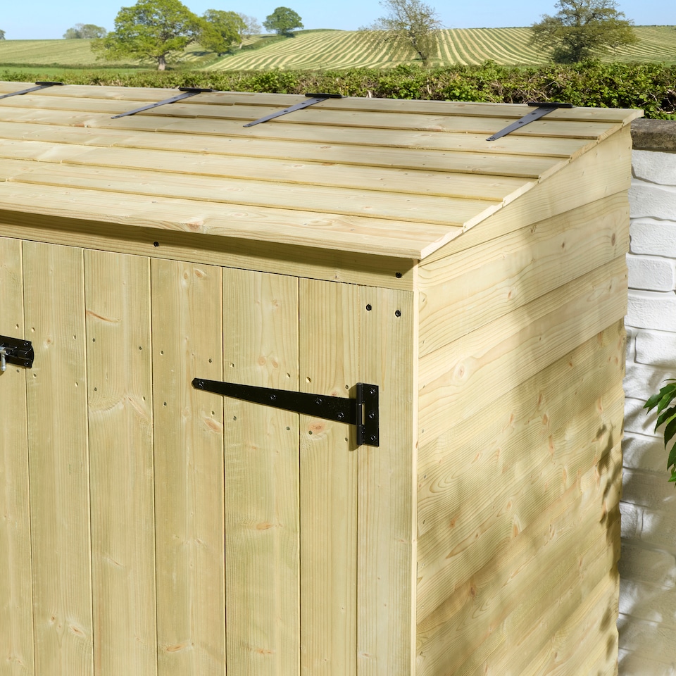 image 1 of Rowlinson Premier Shiplap Triple Bin Store