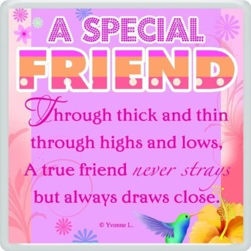 image 1 of A Special Friend Sentimental Fridge Magnet Christmas, Birthday Gift